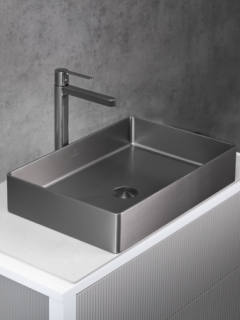 Раковина AltroBagno Astro 001018 MtGr из нержавеющей стали сталь оружейная